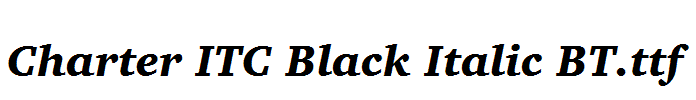 Charter ITC Black Italic BT.ttf